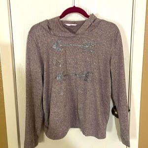 SJS sweater with hoodie mauve size L